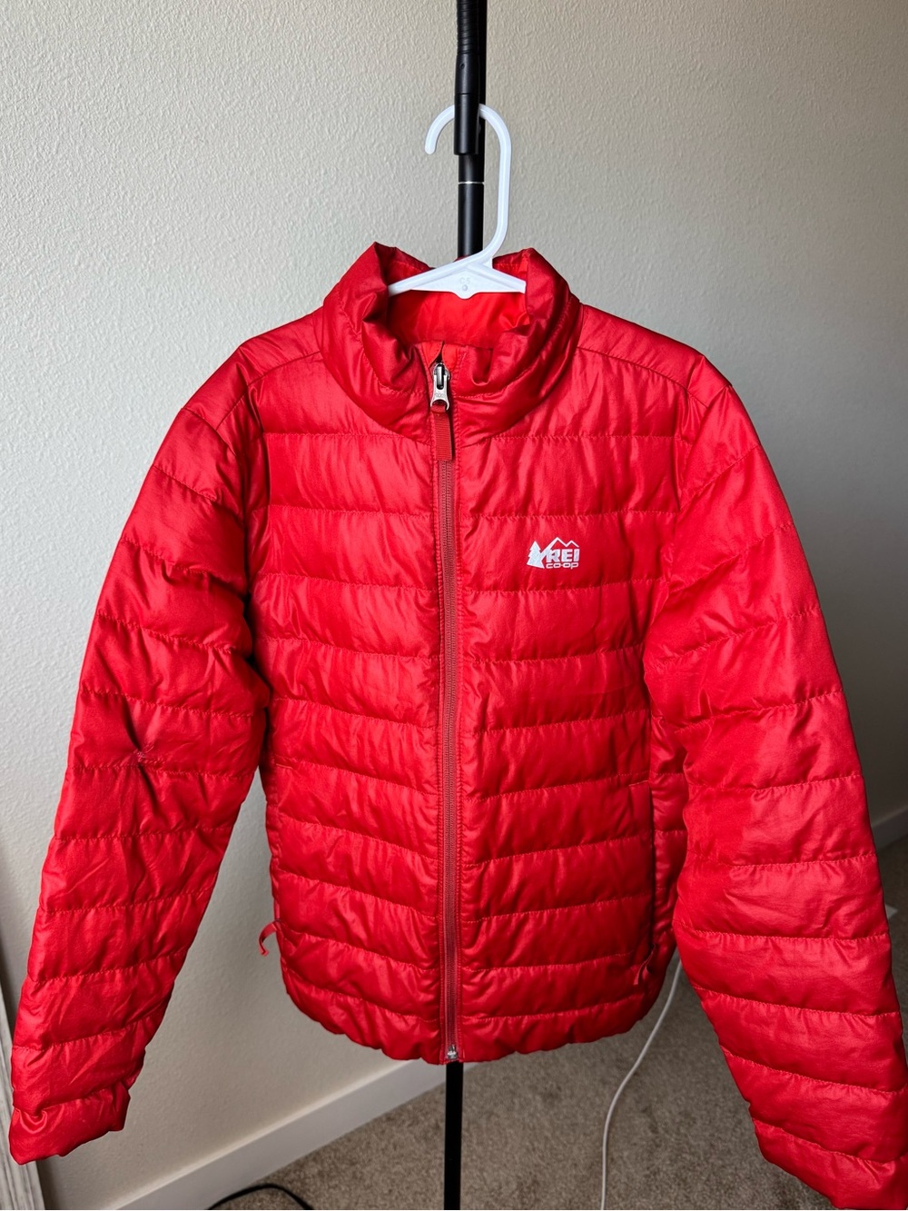 REI Kids Red Quilted Puffer Jacket